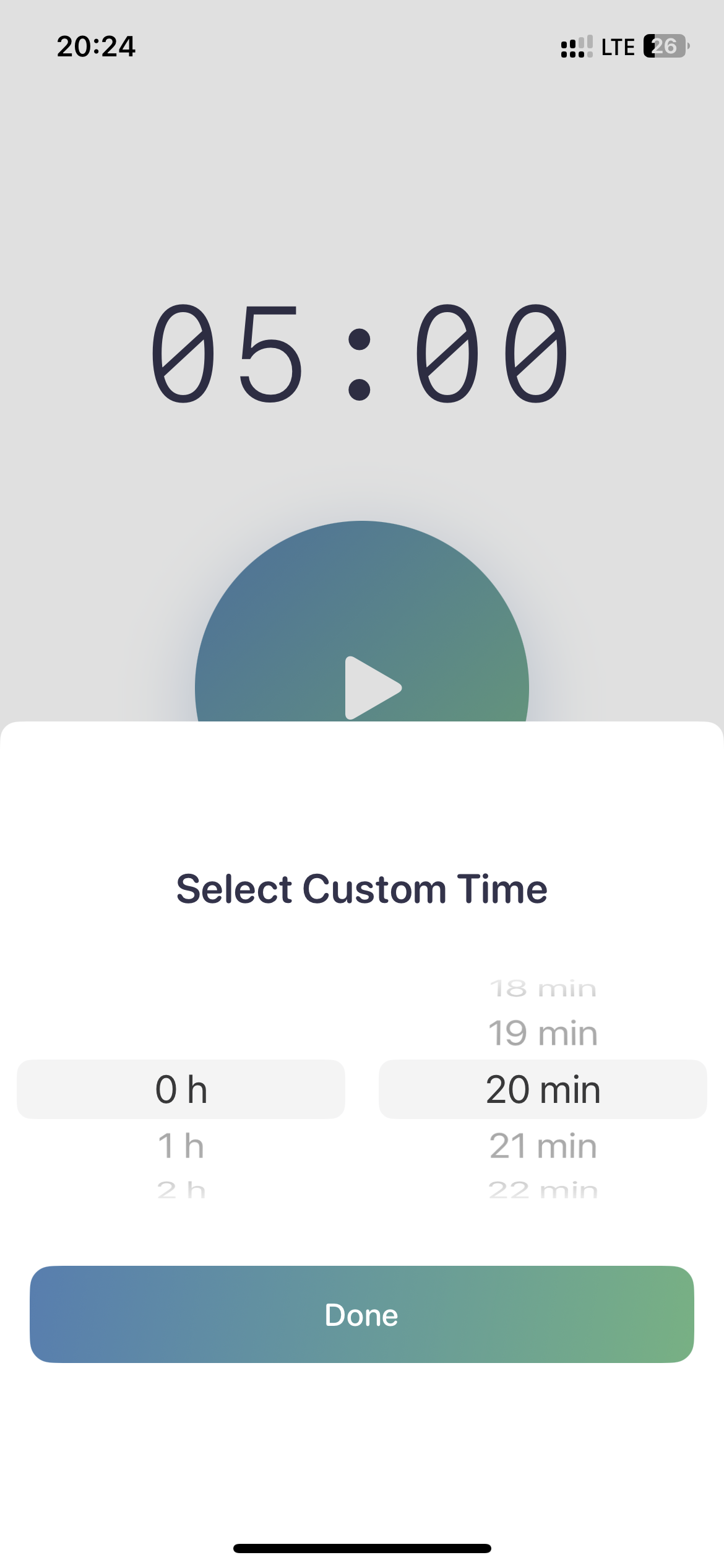 Скриншот приложения Meditimer 4