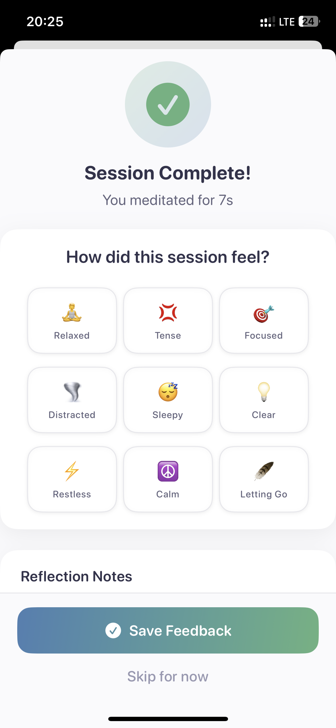 Скриншот приложения Meditimer 2