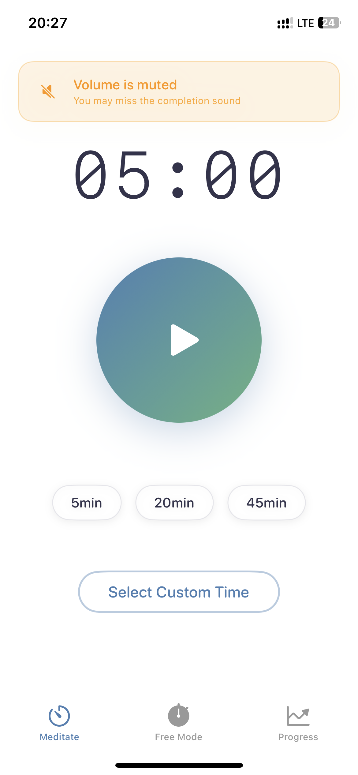 Скриншот приложения Meditimer 7